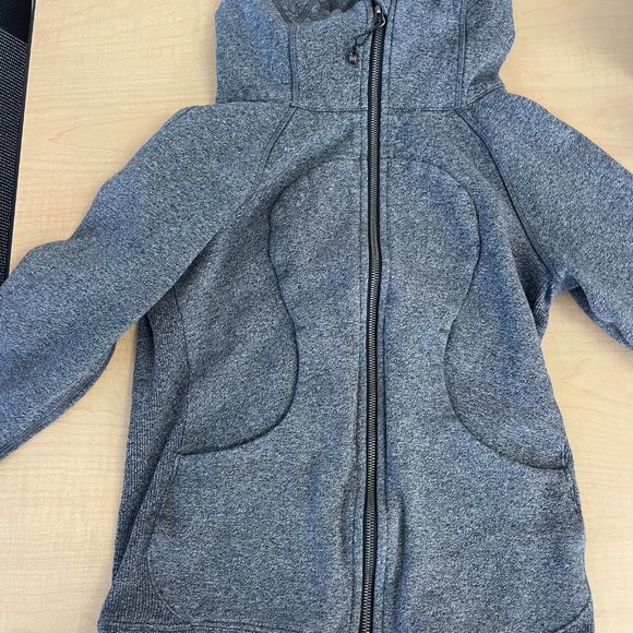 lululemon Scuba Hoodie Heathered Speckled Black - Picture 5 of 7